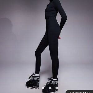 ASOS Black Women's Leggings Jumpsuit